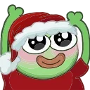 Telegram emoji Christmas Pepe | Новогодний Пепе