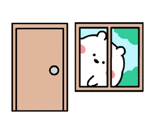 Chubby White Bear | emoji 🪟