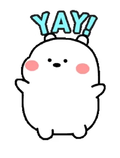 Chubby White Bear | emoji 🥳