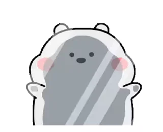 Chubby White Bear | emoji 💠