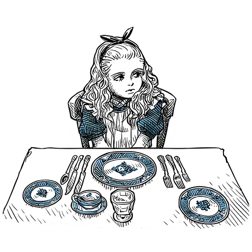 Telegram Sticker «Чудеса и Алиса » 🤤