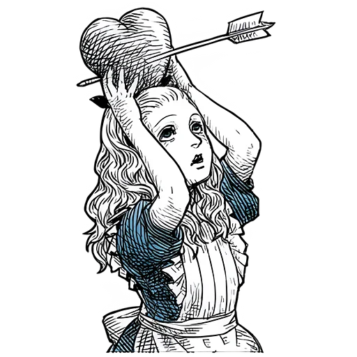 Telegram Sticker «Чудеса и Алиса» 💘
