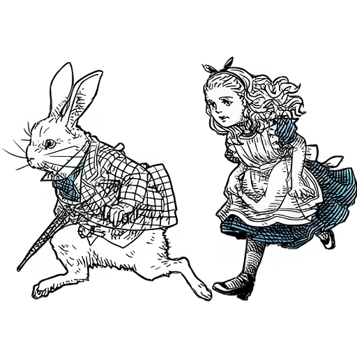 Telegram Sticker «Чудеса и Алиса» 🏃‍♀