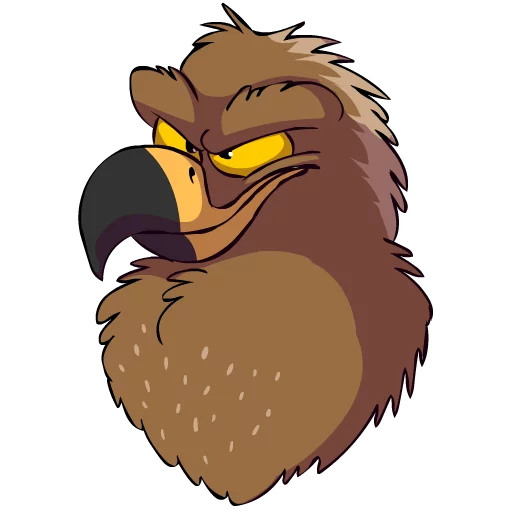 Telegram stiker «Clanga (Spotted Eagle) by Flacko» ?