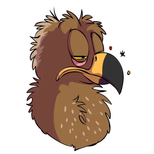 Telegram stiker «Clanga (Spotted Eagle) by Flacko» 😞