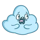 Cloudy  emoji 😨