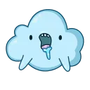Cloudy  emoji 🤤