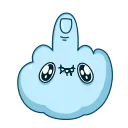Cloudy  emoji 🖕