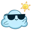Cloudy  emoji 😎