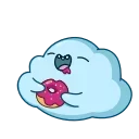 Cloudy  emoji 🍩