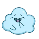Cloudy  emoji 🤭