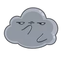 Cloudy  emoji 🤔