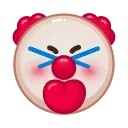Clown Emoji emoji 😝