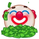 Емодзі Clown Emoji 🤑