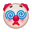 Clown emoji emoji 😵‍💫