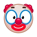 Стикер Clown emoji  🙃