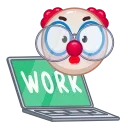 Стикер Clown emoji  💻