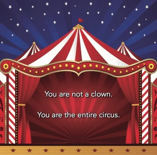 Стікер Telegram «clown circus» 🤡
