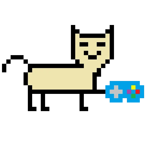 Емодзі Color pixel cats 🎮
