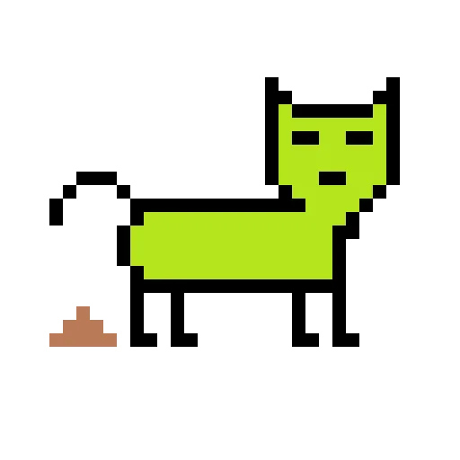 Емодзі Color pixel cats 💩