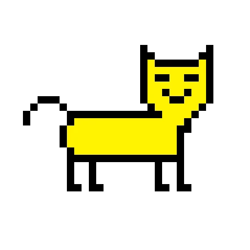 Color pixel cats sticker 😀