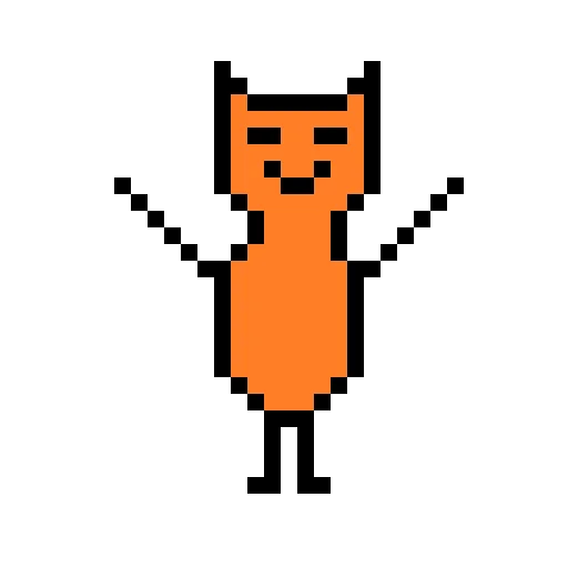 Color pixel cats sticker 😊