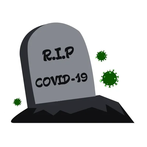 Telegram Sticker «COVID-19» ⚰