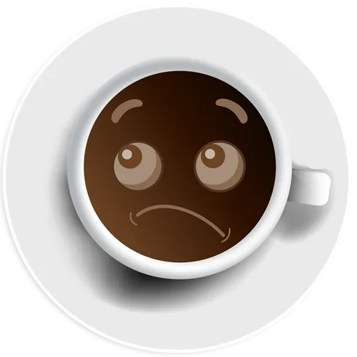 Стикер Telegram «Coffee Smile» 😕