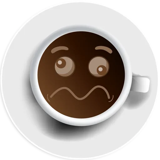 Стикер Telegram «Coffee Smile» 🥴