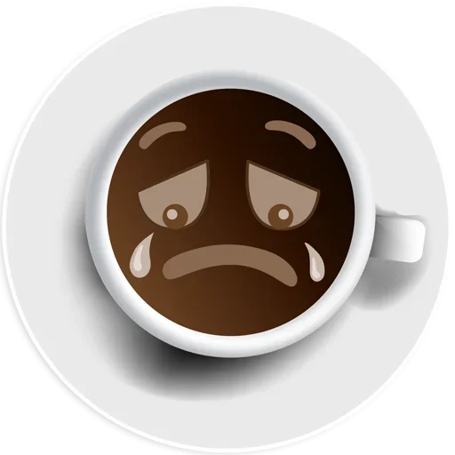 Coffee Smile emoji 😭