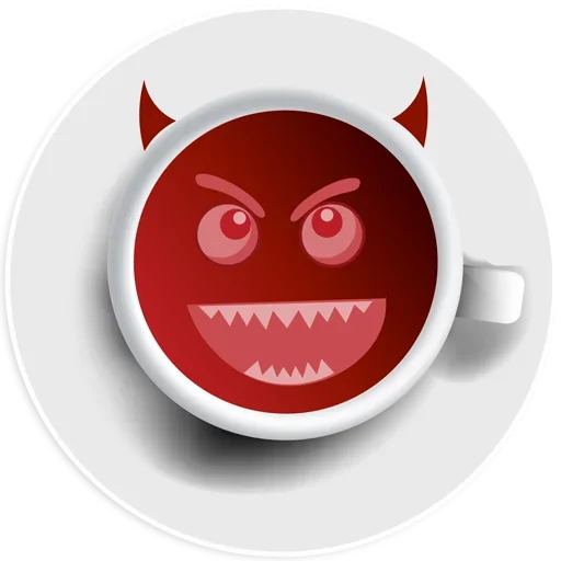 Стикер Telegram «Coffee Smile» 😈