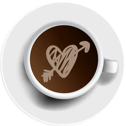 Стикер Telegram «Coffee Smile» 💘