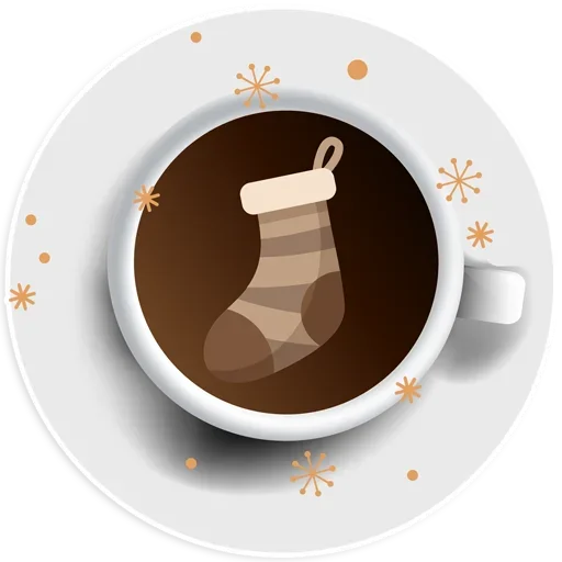 Стікер Telegram «Coffee Smile» 🎄