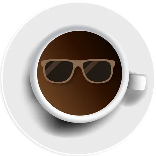 Стикер Telegram «Coffee Smile» 😎
