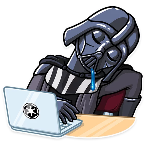 Стикер Telegram «Darth Vader» 😴