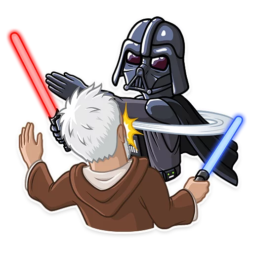 Telegram stiker «Darth Vader» 😠