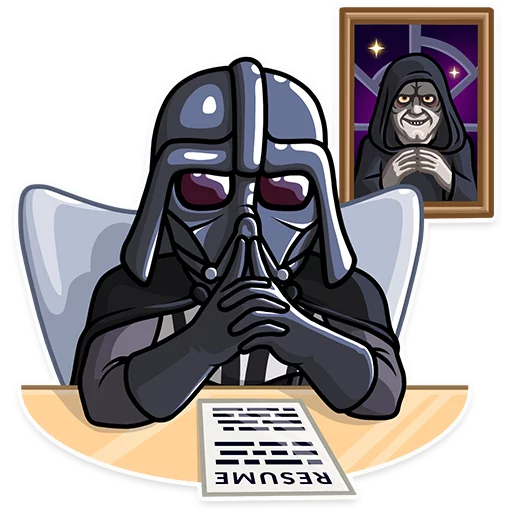 Стикер Telegram «Darth Vader» 😐