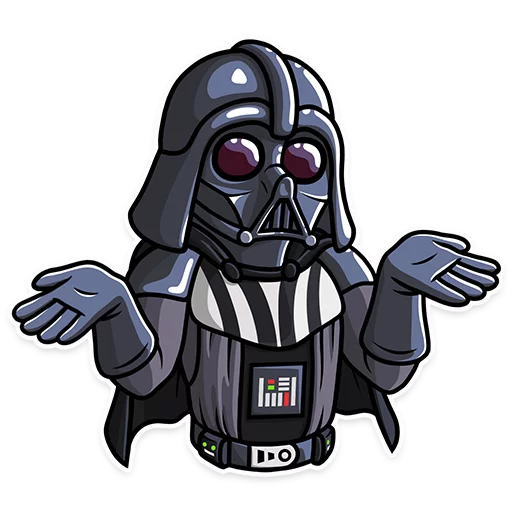 Telegram stiker «Darth Vader» 🤷‍♂️