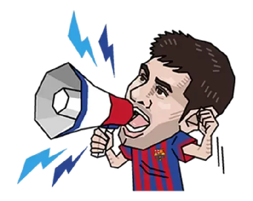 Стикер Telegram «Come on Barca» 😏
