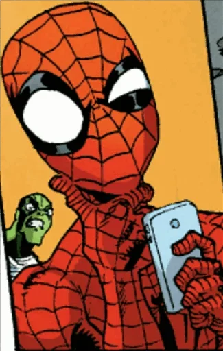 Эмодзи Spiderman Comics 🤔