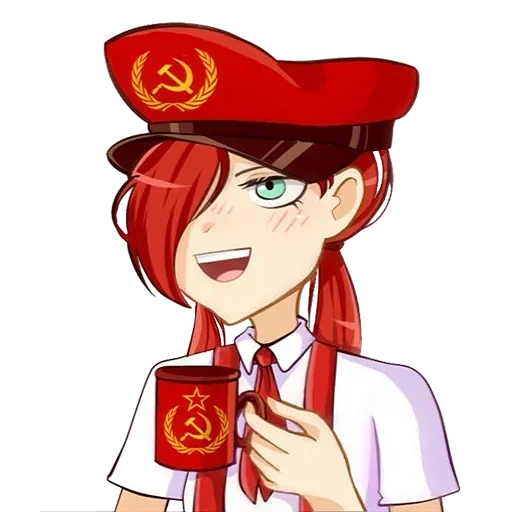Стікери телеграм communism-chan