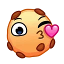 Эмодзи Cookie Emoji 😘