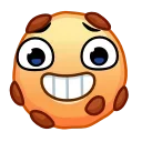 Cookie Emoji emoji 😬