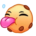 Эмодзи Cookie Emoji 👅
