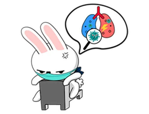 Coronavirus Bunny emoji 😣