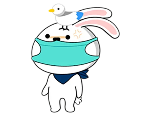 Coronavirus Bunny emoji 😷