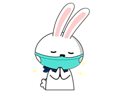 Coronavirus Bunny emoji 🙏