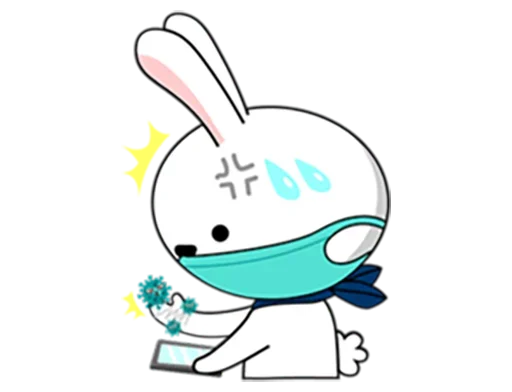 Coronavirus Bunny emoji 🤲