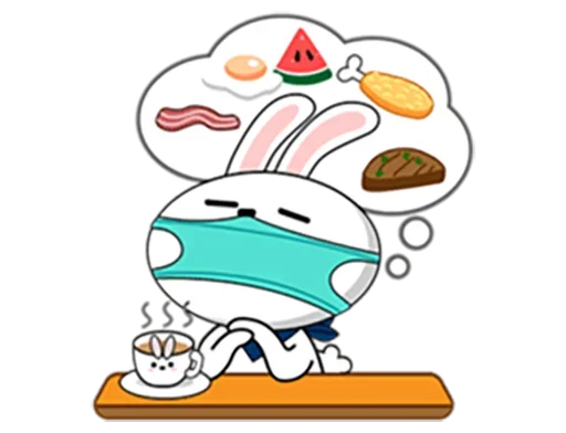 Coronavirus Bunny emoji ☕️