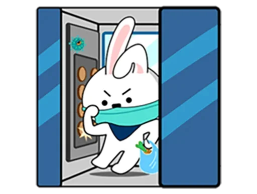 Coronavirus Bunny emoji 😷